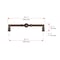 Richelieu Firenze Collection 12 5/8-inch (320 mm) Honey Bronze Traditional Round Cabinet Pull BP8789320HBRZ - alternate 6