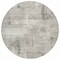 Homeroots 8' Beige And Gray Round Geometric Washable Indoor Outdoor Area Rug 618585 - alternate 3