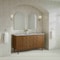 James Martin Vanities Laurent 60" Double Vanity, Honey Oak w/ 3 CM Victorian Silver Silestone Top 545-V60D-HNO-3VSL - alternate 2