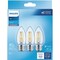 Signify 40W Equivalent Daylight B11 Medium Clear LED Decorative Light Bulb, 3PK 567404 - alternate 1