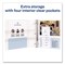 Avery Durable View Binder with DuraHinge and EZD Rings, 3 Rings, 1.5" Capacity, 11 x 8.5, White, 12PK 09401CT - alternate 2