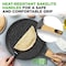 Nutrichef 11 in Non-Stick Crepe Pan with Wooden Spreader, Durable Marble Coated Dosa Pan, Bakelite And Wood NCMKCP002411BK - alternate 2