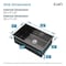 Wrightmaster 30 in. Undermount Single Bowl 20 Gauge Black Stainless Steel Kitchen Sink with Drain ZOR-BL04D301908 - alternate 2