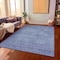 Homeroots 9' X 12' Denim Blue Geometric Washable Indoor Outdoor Area Rug 607480 - alternate 3