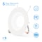 Infibrite 6 In. 3CCT Selectable 12W 1100LM Recessed Retrofit LED Sleek Downlight, Dimmable, Wet Rated IB-006-7-12W-WH - alternate 6