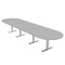 Skutchi Designs 16 Person Conference Table With Power Unit | 16' Racetrack Table | Harmony Series HAR-RAC-48X192-T-U779-NA - alternate 1