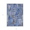 Homeroots 9' X 12' Navy Blue And Sky Blue Village Houses Washable Indoor Outdoor Area Rug 577851 - alternate 3