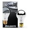Bulbrite pack of 8 Incandescent A19 Medium Screw Base E26 Light Bulb, 60 Watt, Half Chrome, 8 PK 861265 - alternate 6