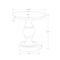 Monarch Specialties Accent Table 25"h, Indoor or Outdoor, Nightstand, Round, Side Table, Black, Transitional I 4162 - alternate 3