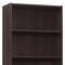 Homeroots 71" Cappuccino Wood Adjustable Bookcase 355724 - alternate 2