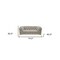 Homeroots Glam 74in Beige Velvet And Gold Loveseat 480897 - alternate 4