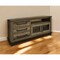 Homeroots 61" Brown Solid Wood Cabinet Enclosed Storage Distressed TV Stand 528721 - alternate 1
