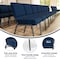 Flash Furniture Hercules Church Chair, Blue Back, 21-1/4 in W 25" L 33" H, Fabric Seat FD-CH0221-4-SV-NB24-GG - alternate 2