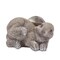 Homeroots Set of Four 4" Gray and Brown Polyresin Rabbit Figurine Tabletop Sculpture, 4PK 518145 - alternate 3