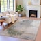 Homeroots 9' X 12' Beige And Gray Abstract Washable Indoor Outdoor Area Rug 632027 - alternate 3