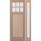 Doornmore CRF-P1G6, 51.5" x 98" ( 36" Door + 12" Side) Left Hand, Mahogany SDL 6 Lite Exterior Door CRF-P1G6-SW-3696-G101-SL_1-1_LI - alternate 1