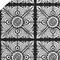 Homeroots 8' Black Ivory And Gray Round Medallion Washable Indoor Outdoor Area Rug 589328 - alternate 2