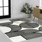 Jonathan Y Nordby High-Low Geometric Arch Scandi Striped Black/White 4 ft. x 6 ft. Area Rug SCN104G-4 - alternate 4