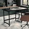 Martha Stewart 23.5 in. D X 47.5 in. W X Pine Wood, Rubberwood (Parawood), Black Wood Grain BLN-FY-HY-1071-BK-MS - alternate 2