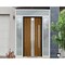 Vdomdoors Steel Door Deux 1744 Natural Oak 2 Sidelight and Transom White Window Stainless Inserts Single Mode DEUX1744EXD-OAKW-W16+36+16xH80+16-LH-O - alternate 1