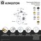 Kingston Brass Thermostatic Tub and Shower System, Brushed Brass KSK36370AX - alternate 2