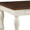 Homeroots 72" X 42" X 30" Walnut And White Washed Solid Wood Dining Table 318938 - alternate 3