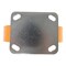 Vestil Polyurethane Rigid Caster 8 In. Diameter x 2 In. Width 1543 Lb. Capacity Orange/Silver CST-VE-8X2PUA-R - alternate 2