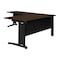 Regency Fusion Desk Shell, 66 in W X Wood, Metal, Neo Walnut MLDS663048NW - alternate 2