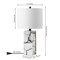 Jonathan Y Elizabeth 24.25" Contemporary Coastal Alabaster LED Table Lamp with Body Night Light, Black/White JYL8507A - alternate 3