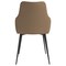 Leisuremod Sonnet Modern Dining Chair in Light Brown Fabric and Iron Legs SC51LBR - alternate 2