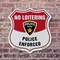 Signmission No Loitering Shield Sign Police Enforced, 6 Inch X 6 Inch, Plastic Sign SHI-P-6-396 - alternate 3