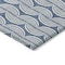 Homeroots 3' X 5' Denim Blue And Ivory Ogee Washable Indoor Outdoor Area Rug 601548 - alternate 2