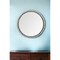Homeroots 54" Brown Round Wood And Metal Framed Accent Mirror 376422 - alternate 2
