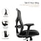 Leisuremod Angel Ergonomic Mesh Swivel Office Chair, Lumbar Dial, Y-Frame AO25BL - alternate 2