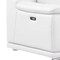 Homeroots White Leather Modular L Shaped Eight Piece Corner Sectional With Console 643923 - alternate 2