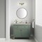 James Martin Vanities Chicago 36 in. Single Vanity, Smokey Celadon, w/ 3 CM Victorian Silver Silestone Top 503-V36-SC-3VSL - alternate 2