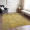 Homeroots 8' X 10' Gold Wheat And Gray Patchwork Washable Indoor Outdoor Area Rug 581602 - alternate 2