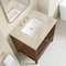 James Martin Vanities Myrrin 30" Single Vanity, Mid-Century Walnut w/ 3 CM Tajnar Eclos Top 485-V30-WLT-3TJR - alternate 2