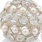 Homeroots Set of Two Silver and Clear Faux Crystal and Pearl Decorative Orbs, 2PK 480013 - alternate 3