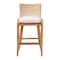 Bali & Pari Ridley Woven Seagrass Bar Stool, White Wash 265-14526-ZORO - alternate 2