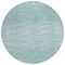 Homeroots 8' Aqua And Ivory Round Abstract Washable Indoor Outdoor Area Rug 587394 - alternate 3