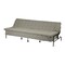 Homeroots 77" Gray Fabric Convertible Futon Sleeper Reclining Sofa 719572 - alternate 2