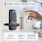 Wrightmaster 5 in 1 Corded Aluminum Smart Lock Deadbolt, Keyless Entry Door Lock with Fingerprint Digital, APP C ZR-06T-BK - alternate 2