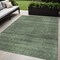 Homeroots 5' X 8' Olive Green And Gray Striped Washable Indoor Outdoor Area Rug 588107 - alternate 1
