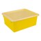 Storex Deep Storage Tray with Lid, Yellow 62546U05C - alternate 1