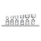 Performance Tool 6 pc. 1/4 in. Dr. SAE Flex Socket Set, 6 Point Sockets, SAE, Rail W36980 - alternate 1