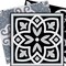 Homeroots 4" X 4" Black White and Gray Mosaic Peel and Stick Tiles 399870 - alternate 2