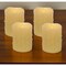 Homeroots Set of Four Yellow Flameless Pillar Candles, 4PK 517647 - alternate 3