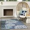 Homeroots 6' X 9' Navy Blue Floral Indoor Outdoor Area Rug 572888 - alternate 3
