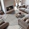 World Rug Gallery Modern Geometric Area Rug 7 ft 10 in x 10 ft Cream WR91CREAM8X10 - alternate 1